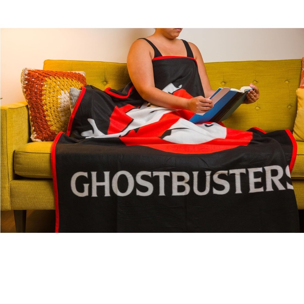 Ghostbusters logo fleece blanket - new